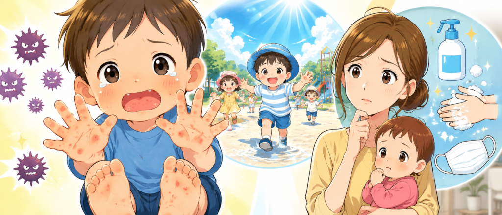 手足口病、夏に流行するこの感染症を正しく知ろう