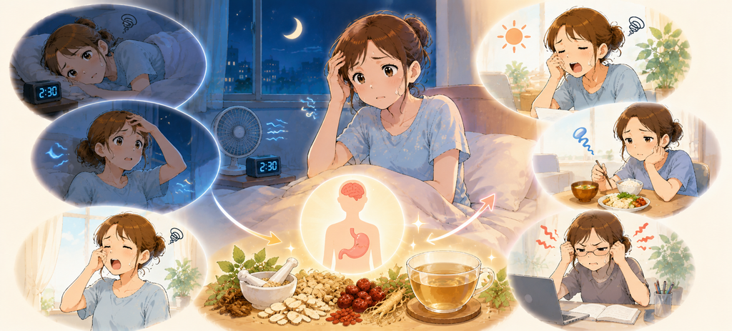 夏の不眠と疲れを癒すハーブティー

